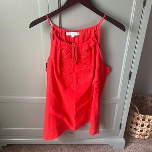 Bright halter tank top